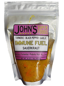 Immune Fuel: Turmeric Garlic Black Pepper Sauerkraut